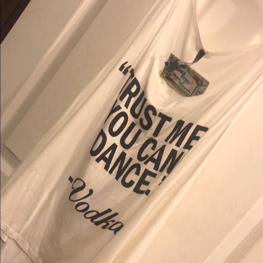 White tank top